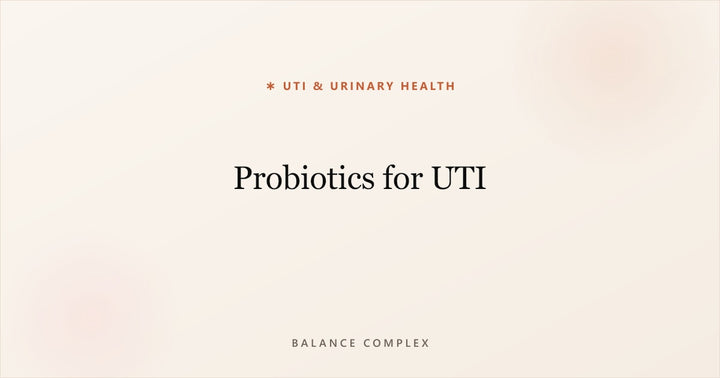 Probiotics for UTI