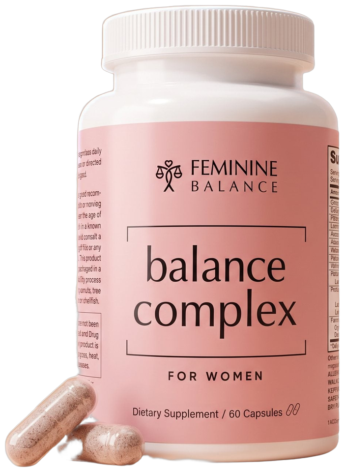 The Balance Complex bottle with two capsules